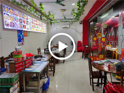 寮步紅荔路‘夜宵店’轉讓【4年老店、挨著十字路口、門口夜市街、樓上KTV、對面美食廣場】
