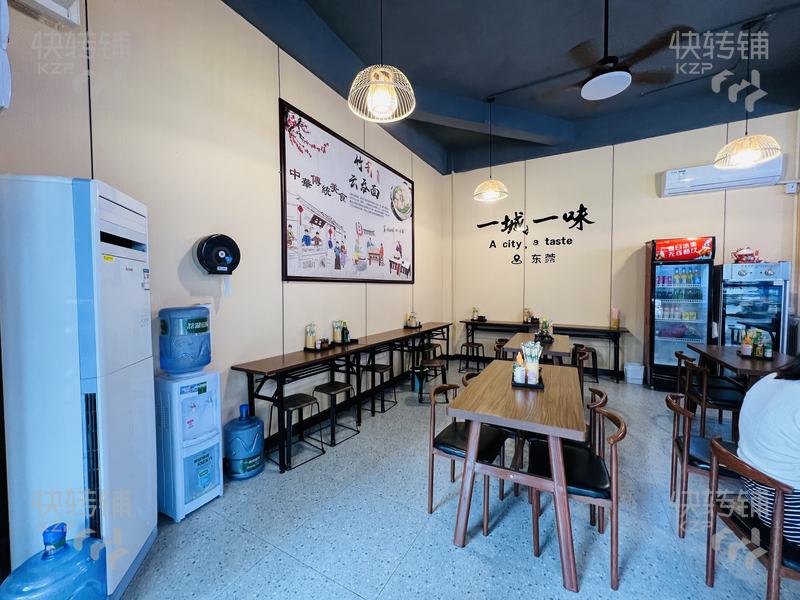 東城‘上三杞新村’快餐店轉讓【臨街鋪面、生意穩定、全新精裝修，可經營奶茶小吃、快餐】