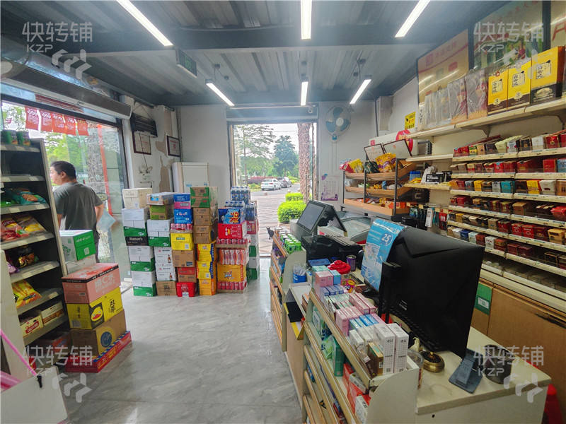 石排利豐中央公園‘便利店’轉讓【小區大門口、轉角位、門口是公交站、煙草20檔】
