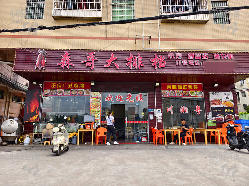 大岭山‘新塘工业区’大排档转让【处美食一条街、工厂、住宅多、固定工厂订餐、门口外摆大】