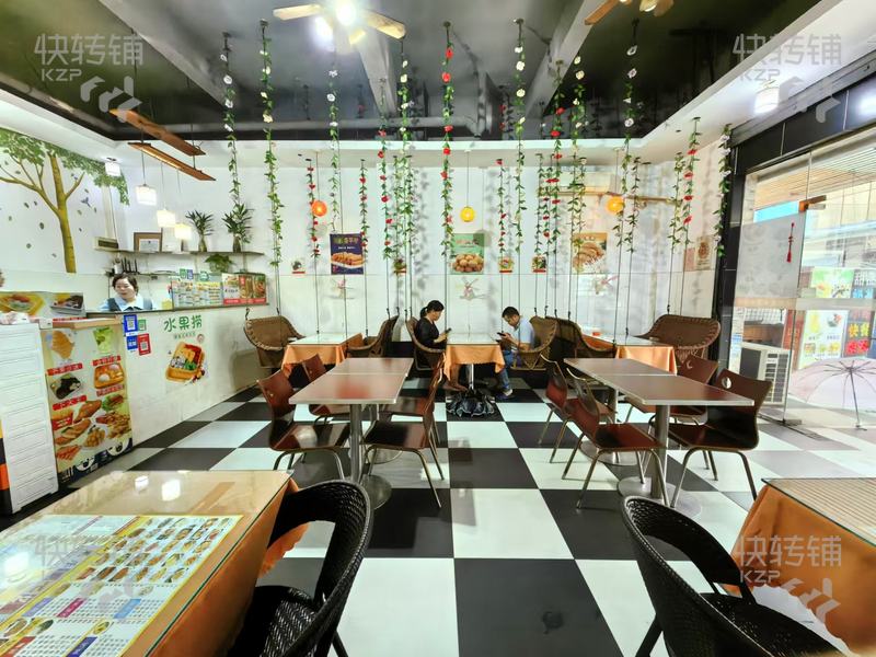 大朗‘水口市場’奶茶店+樓上出租房，整幢轉讓【樓上收租可抵夠店租，對面超市，美食街、后面市場，可做24小時】