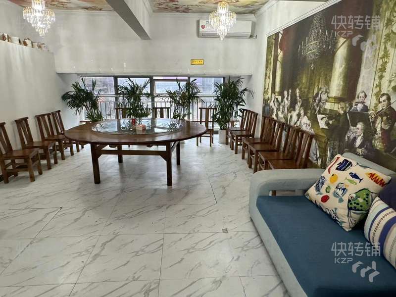 茶山上元美康大厦餐厅转让【周边几个大型产业园、建材城，水果批发市场，国际布料交易中心，精美装修】