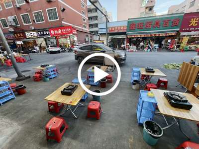 大朗鎮‘大井頭商業街’地攤火鍋店轉讓【緊挨商場、碧桂園小區、盈豐科技園，輕軌旁】