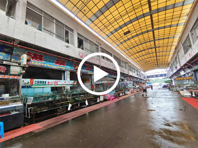 低價急轉！中堂江南農貿市場雙門面8年海鮮水產店【有二樓可以住人、客源穩定，大型農貿市場】