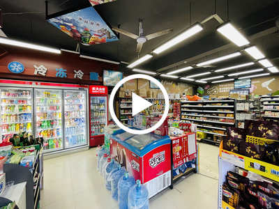 大朗黎貝嶺超市轉讓【周圍全是出租房、附近工廠多、外面步行街、可外擺可空鋪】