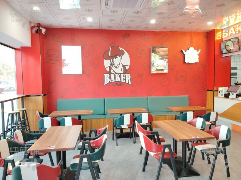 塘廈迎賓大道‘漢堡店’轉(zhuǎn)讓【雙轉(zhuǎn)角位、裝修精致、樓上小區(qū)公寓、紅綠燈十字路口轉(zhuǎn)角位置】可空鋪