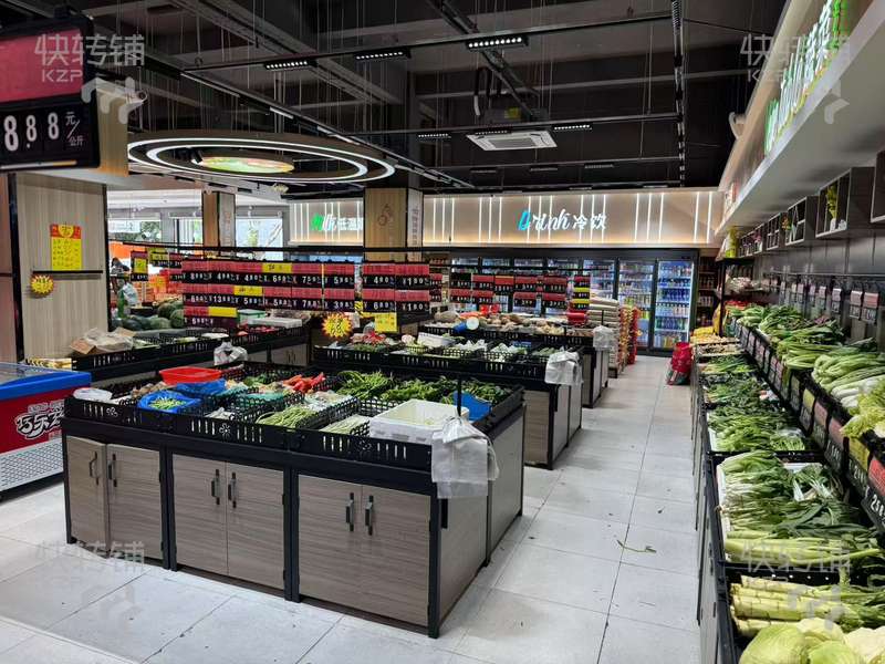 清溪‘三中’生鮮超市轉讓【營業額15000+、全新精美裝修、周邊工廠、工業園、大型公寓住宅區集中】