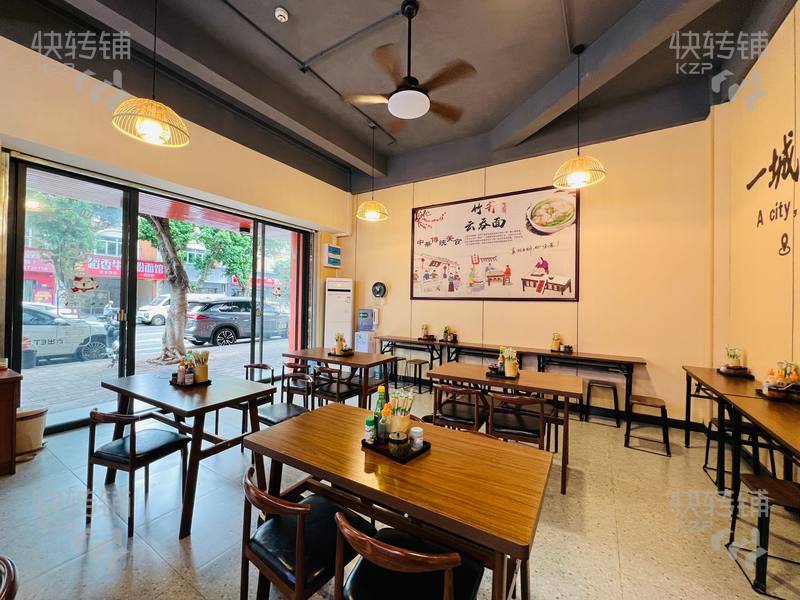 東城‘上三杞新村’快餐店轉讓【臨街鋪面、生意穩定、全新精裝修，可經營奶茶小吃、快餐】