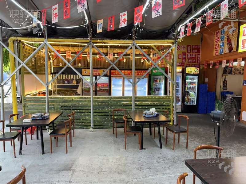 樟木頭南城路地攤火鍋夜宵店轉讓【周邊小區住宅，工廠，辦公，學校為一體成熟商圈，夜宵一條街，外擺空間大】