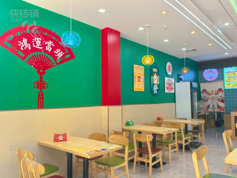大嶺山加盟糖水餐飲店轉讓【可空鋪、旁邊是沃爾瑪、周邊小區樓盤集中，人流量旺】