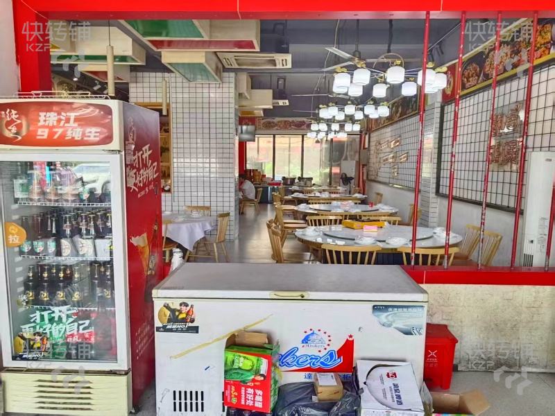 广州增城区久裕大道餐饮店转让【十多年老店、能外摆面积大、周边工业区住宅多、人流量大、生意稳定】