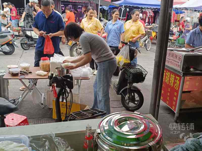 寮步“石步綜合市場云吞店”店轉讓【市場路口、住宅人口密集、車流量人流量大、學校】