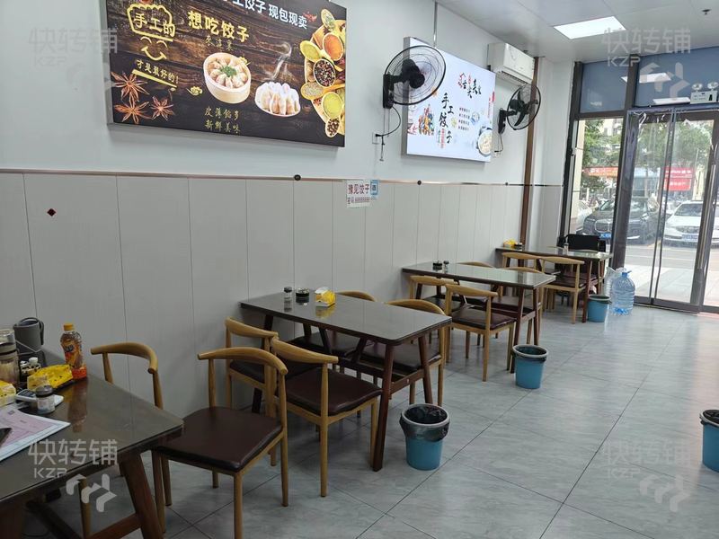 可空轉  塘廈林村‘手工餃子館快餐店’轉讓【星河時代花園樓下、處小區大門旁、可帶技術轉讓】