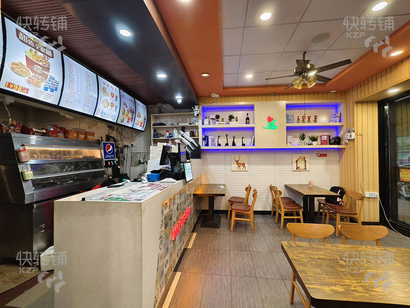 清溪謝坑‘商場大門口’漢堡炸雞轉讓【經營長達13年老店、隔壁海源酒店、沐足、門口美食夜市、廣場舞娛樂區】可空轉