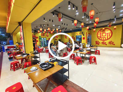 惠州金湖东路地摊火锅店转让【路口转角位置，旁边是商务酒店，挨着天益城购物中心和城轨站，住宅人口密集】
