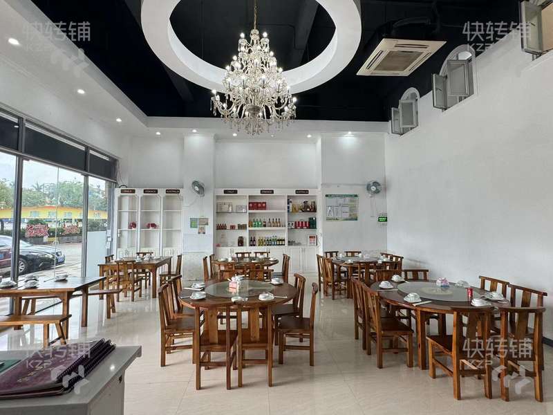 茶山上元美康大厦餐厅转让【周边几个大型产业园、建材城，水果批发市场，国际布料交易中心，精美装修】