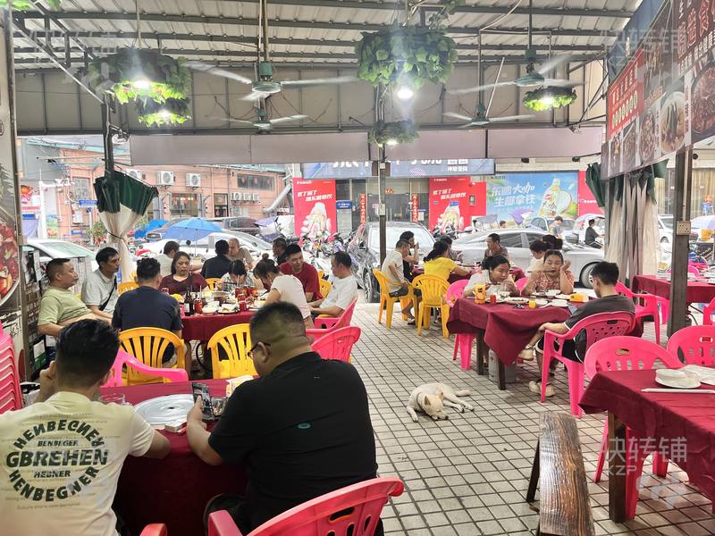 中堂‘江南村市場旁’夜宵店轉讓【5年老店、人流量巨旺、營業額穩定、真實可查、外擺8-10桌】