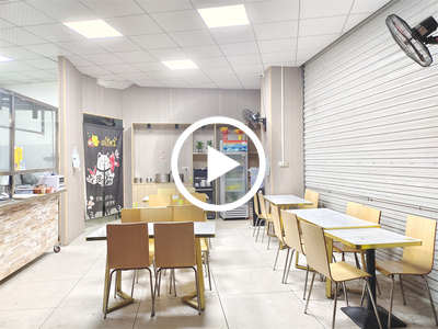 廣州新塘‘創聯廣場’燒臘自選快餐店轉讓【超市門口2號鋪位、對面萬和百貨商場、百貨市場門口、人流核心地段】