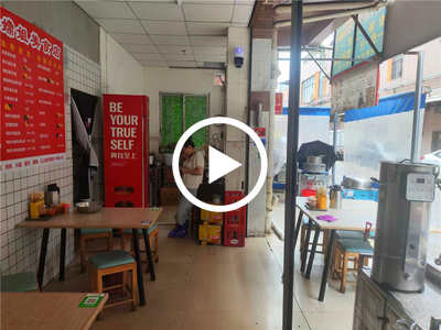 萬江趙屋路‘早餐店’轉讓【挨著十字路口，住宅區入口處、正對面是小區、旁邊是學校】