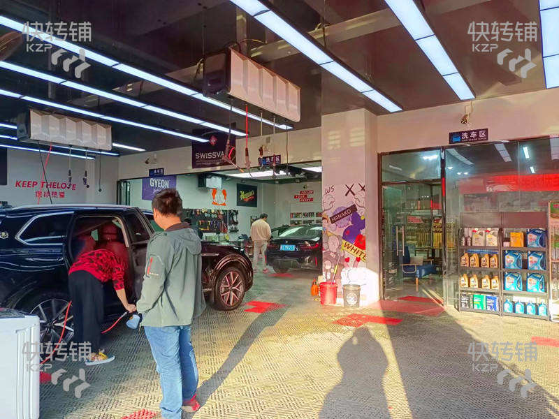 惠州博罗盈利中汽车美容转让【5个门面，有充足位置停车，生意稳定，有固定客源】