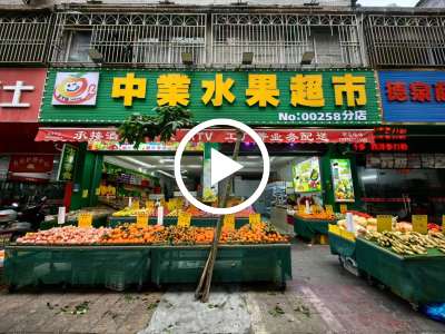 惠州博罗县水果店转让【挨着菜市场，双门面，周围住宅、娱乐场所居多】