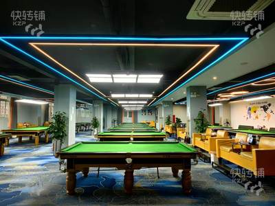 东城主山下三杞桌球城招租【公寓底商，出入口，转角位置，近万达、网吧，月营业额6-8w，只转让经营权】