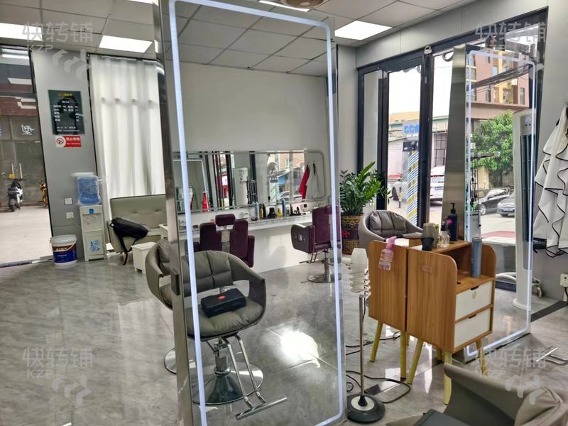 大朗富民北路美发店转让/可空转【转角位、处华为基地、九龙商场、厂区聚集、夜市街】