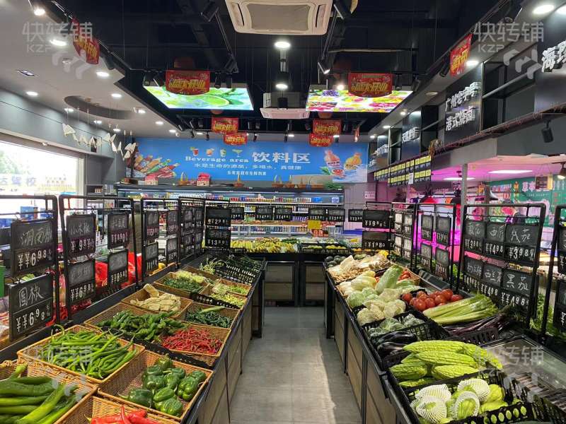 万江阳光海岸生鲜超市转让【大型小区围绕，入住率98%以上，营业额1万+，可外摆】